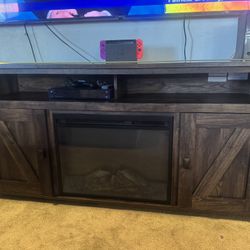 Fireplace TV stand 
