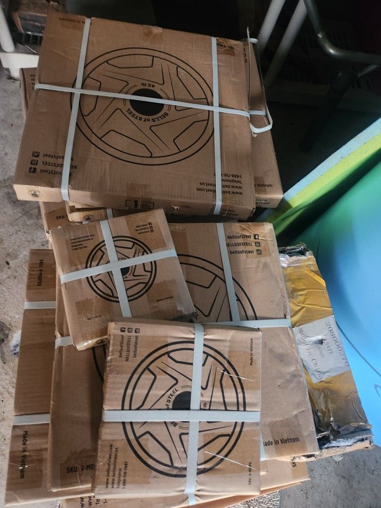 Bells  Of Steel Weight Plates New In Box