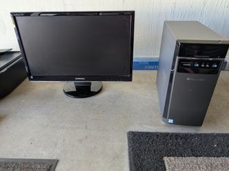 Home computer..HP printer..Samsung monitor. speakers