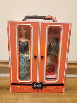 Barbie Doll with Wardrobe Carrying Case