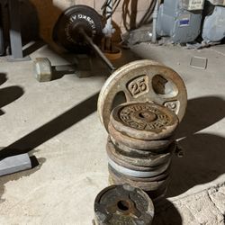 1” Weights  And Bench 