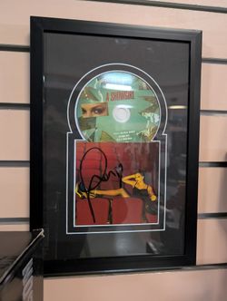 Signed Taylor Swift The Life Of A Showgirl CD Autograph Framed Music Collectible