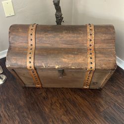 Vintage Wooden Chest $75– Antique Charm and Character 🌟