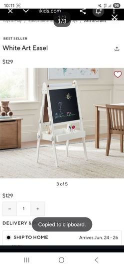 Pottery barn Kids White art easel /board