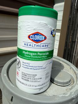 Hydrogen peroxide cleaning disinfectant wipes