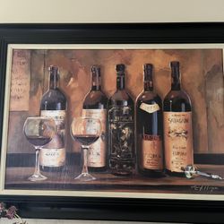 Wine Bottles Art Work
