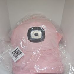 Roq Innovation Flashlight Hat LED Baseball Cap, Unisex LED Baseball Hat Pink