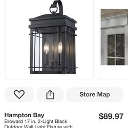 Light Black Wall Light 
