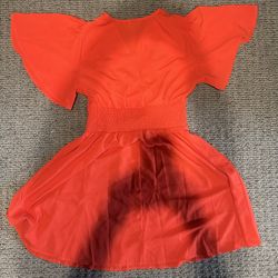 🔥 Bold Coral  Smock Dress - Boho Steal! 🔥
