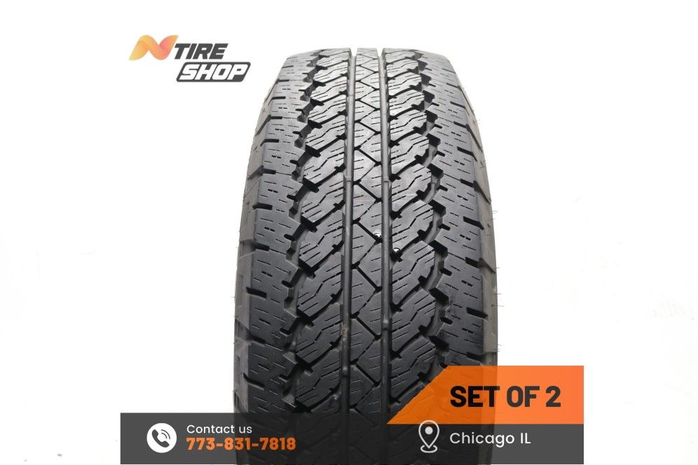 Set of 2 Used 15/32 LT 265/70R17 112/109Q Bridgestone Dueler A/T RH-S