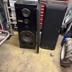 Two Pioneer Speakers.