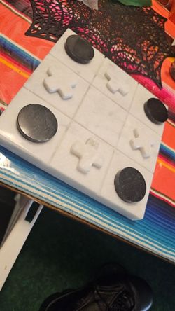 Marble Tic-Tac-Toe Game Set