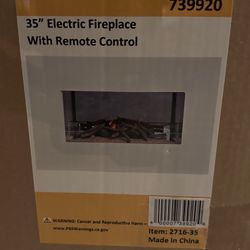 Electric Hanging Fireplace 