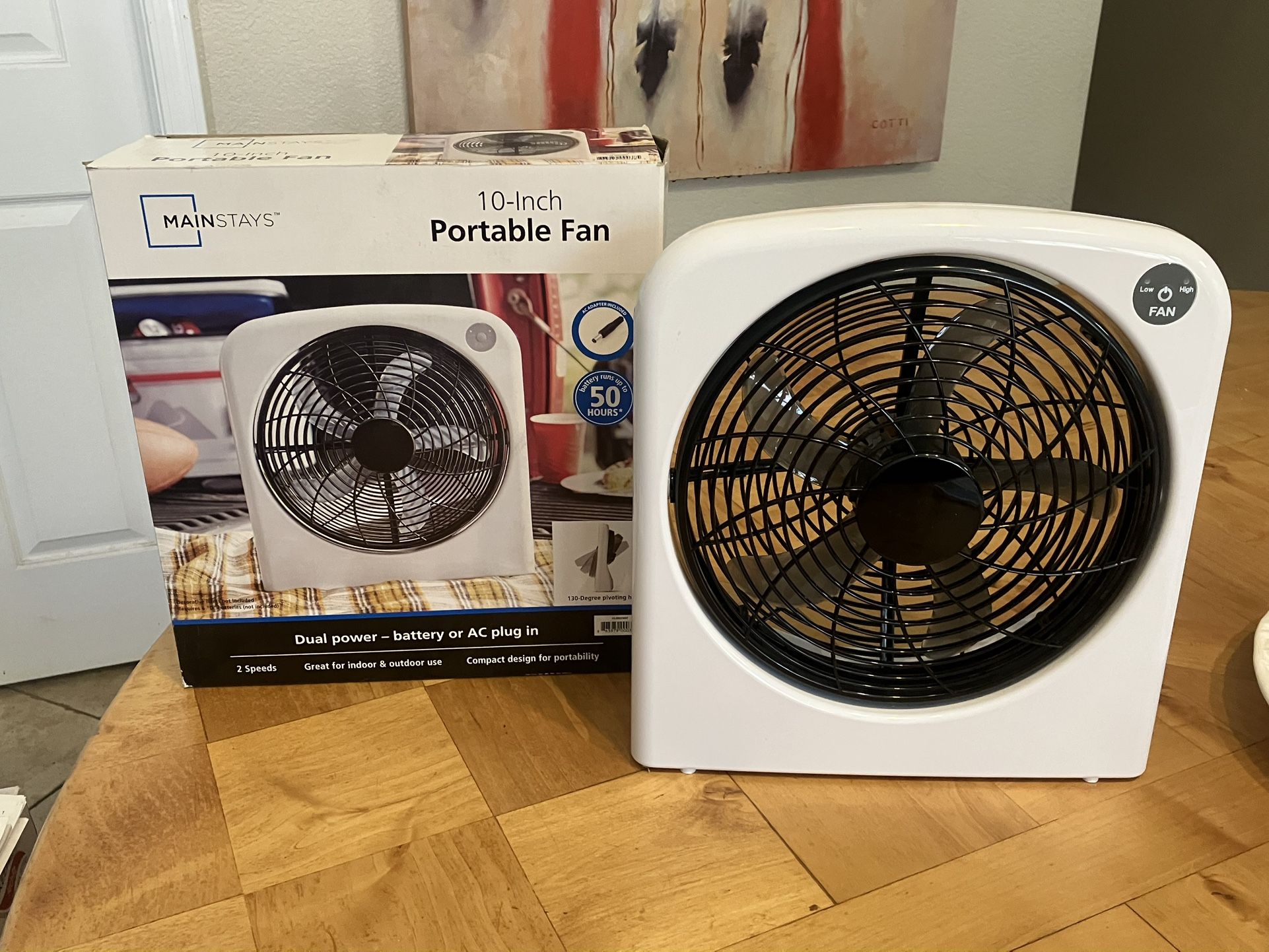 Mainstay 10-Inch Portable Fan
