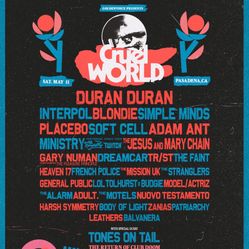 Cruel World / Duran Duran Concert Ticket 