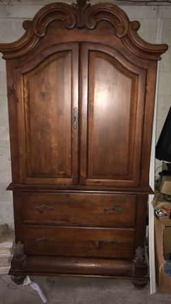 Antique wooden armoire