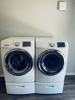Matching Samsung VRT™️ Frontloader Washer and Dryer Set Available