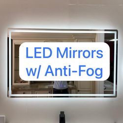 SALE ~ Modern LED Anti-Fog Mirrors ~ Different Sizes Available