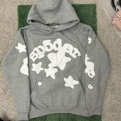 Grey sp5der hoodie