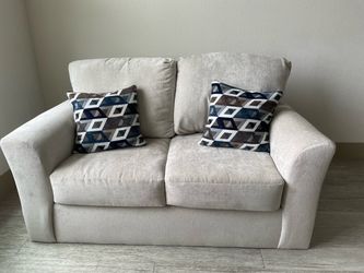 Light gray couch flexible on price