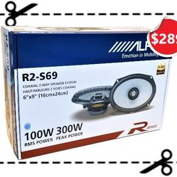 Alpine R Series Car Speakers 1 Set 6x9" 2-Way Coaxial Speaker System 300 Watts R2-S69 🚨 Payment Options Available 🚨 No Credit Needed 🚨 