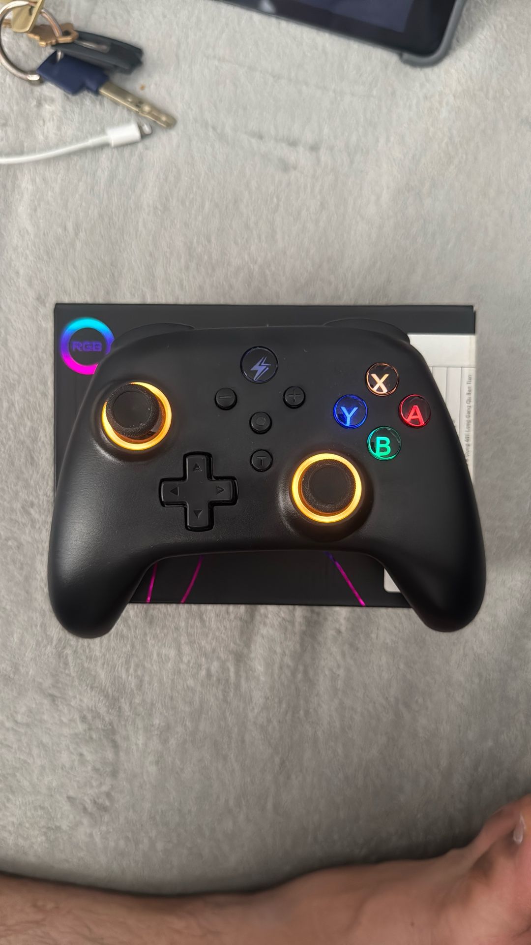 Wireless RGB Controller. 10 Light Modes. Type C.