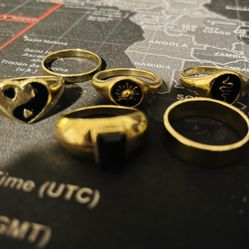 Assorted Gold Rings 