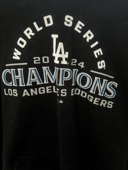 LA DODGERS HOODIE IN NEW CONDITION.  Black-WORLD SERIES CHAMPIONS 2024