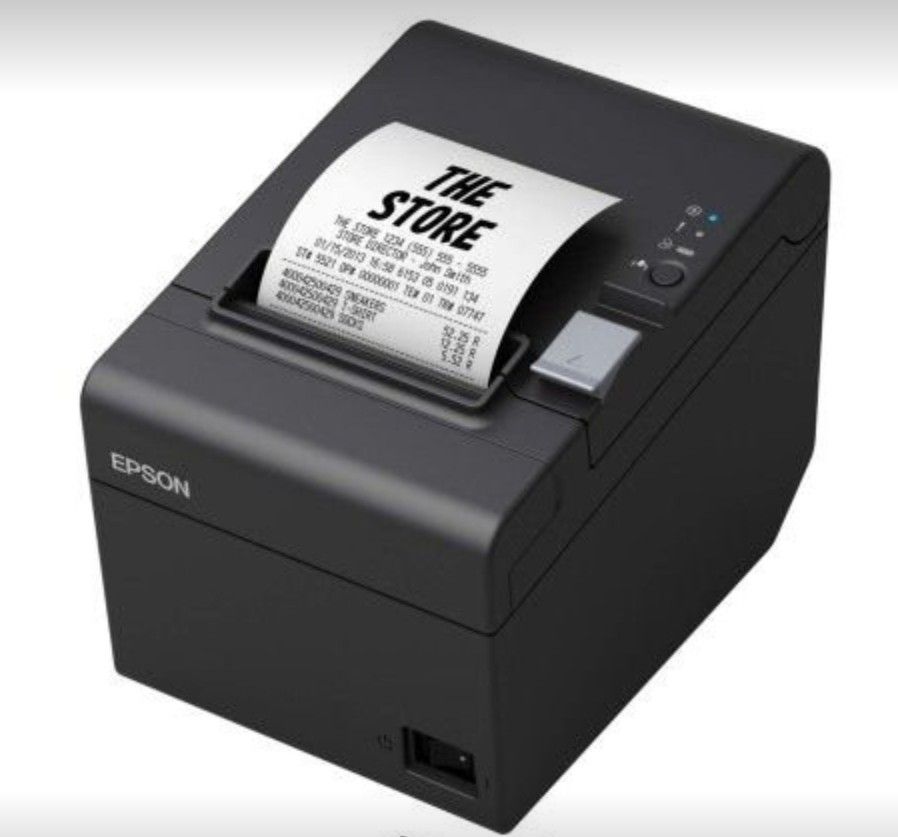 2 x Epson TM-T20III,Monochrome Thermal POS Printers + 18 Printing Paper Rolls Open Box BRAND NEW