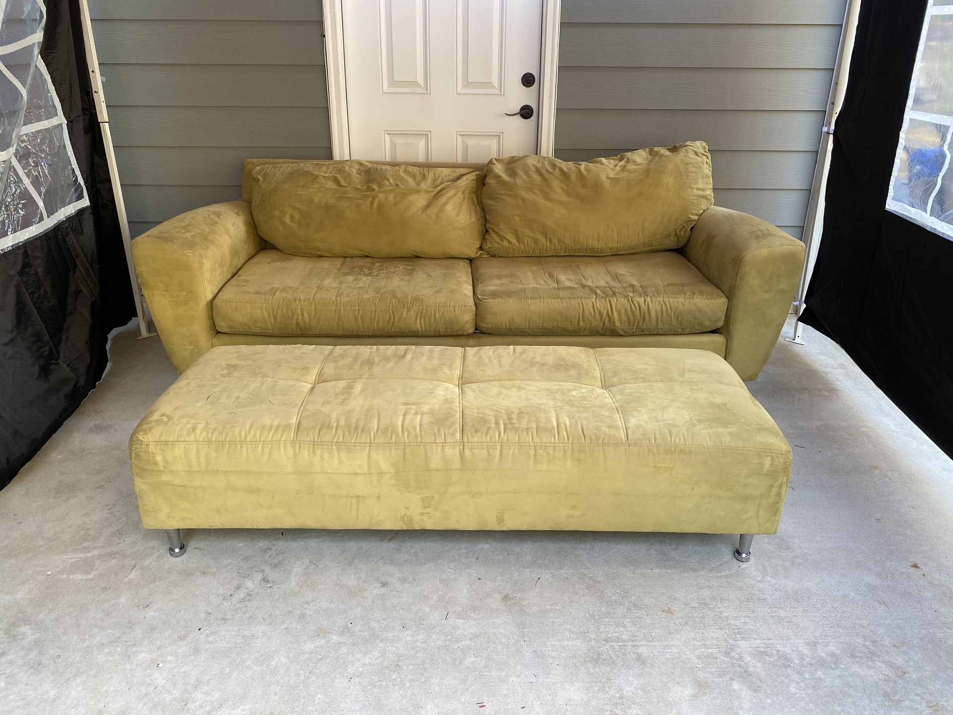 loveseat with Large ottoman