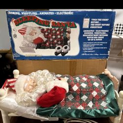 Sleeping Santa Vintage Christmas Decoration