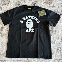 BAPE Hexagram College Tee ‘Black’
