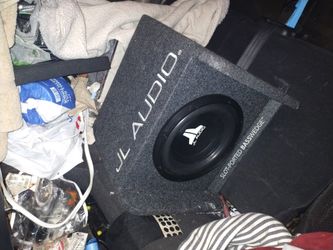 JL Audio Dub 3 Sub In A Bass Wedge Custom Box Like New,Ausome Sub Works Great. Like New