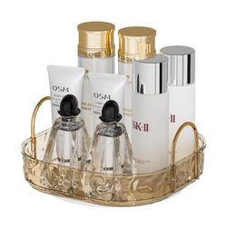 Brand New 360 Rotating Makeup Organizer, Bathroom Make Up Spinning Holder Rack, Large Capacity Cosmetics Storage Vanity Shelf Countertop