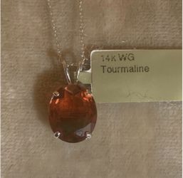 Tourmaline 5.05 Pendant With White Gold