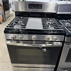 GE Stainless steel 5 burner range stove 