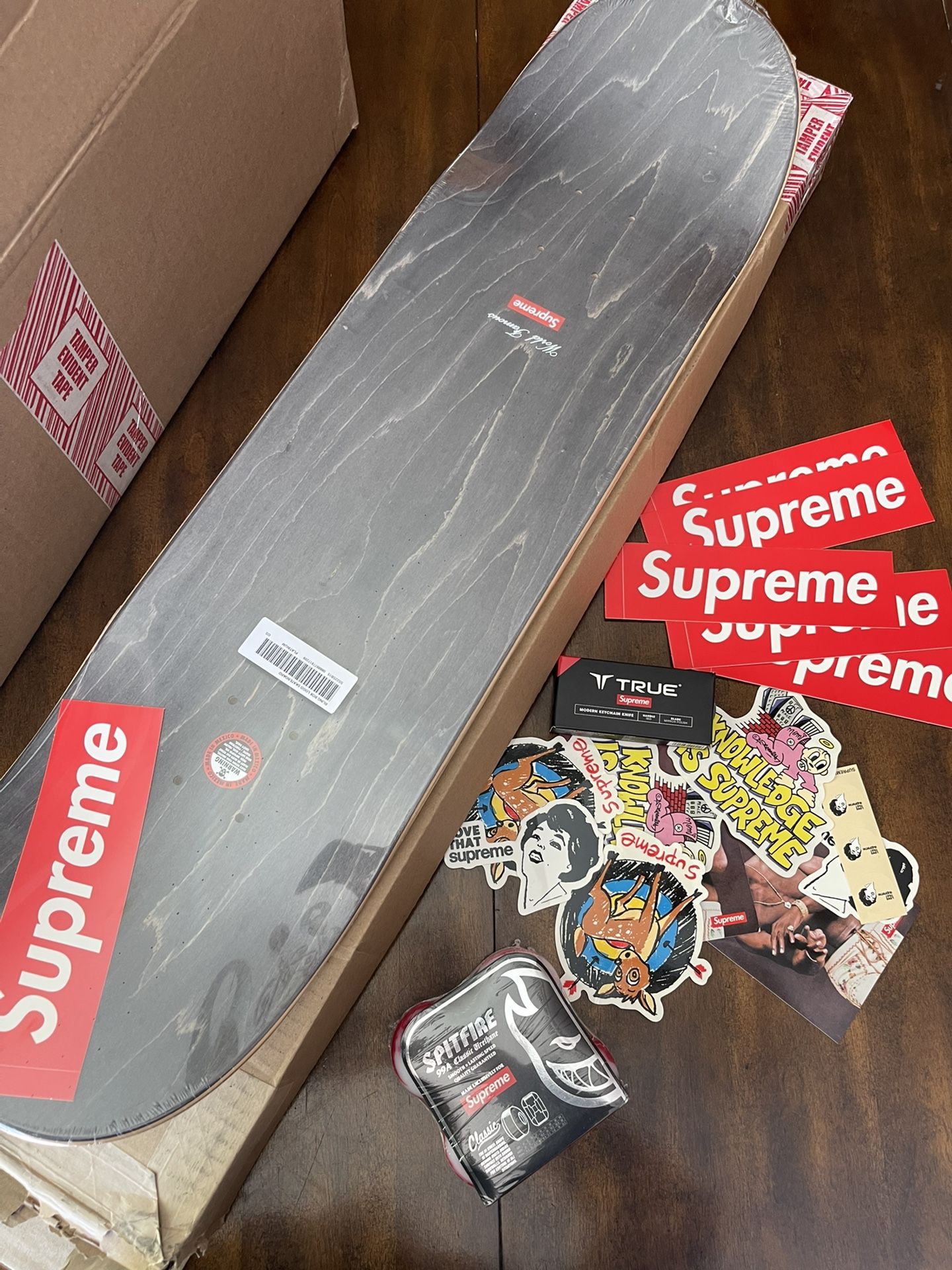 SUPREME bling box logo skateboard Skateboarding