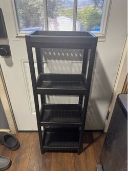 IKEA VESKEN 4-tier plastic shelving