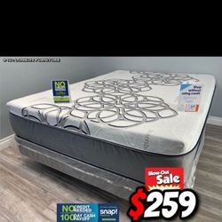 Queen Sky Comfort Bamboo Cool Gel Memory Foamm Matres!!