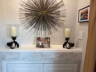 Pottery Barn Candleholder’s.