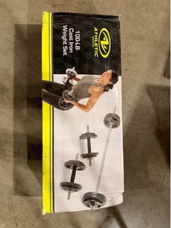 100 LB weight set