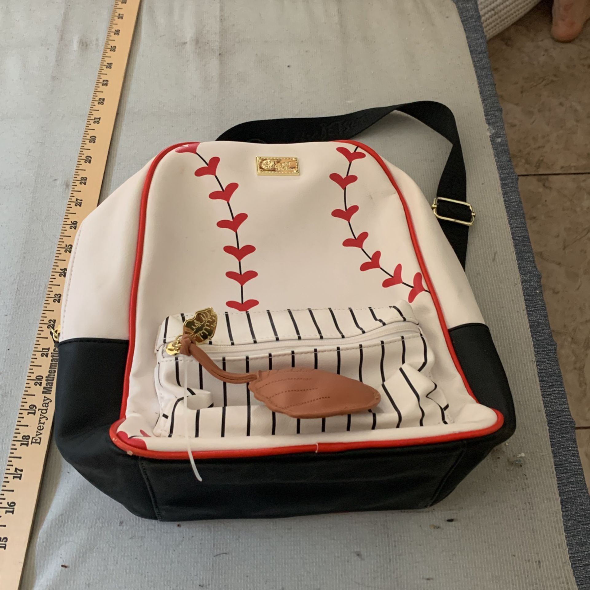 Softball baseball Betsy Johnson backpack
