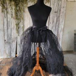 New Black Tulle Skirt 