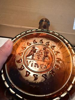 VINEX Vintage dark amber glass bottle !!
