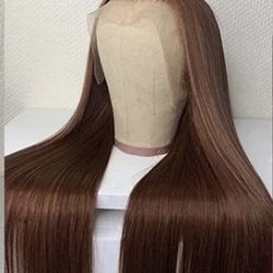 Brown Lace Front With Blended 