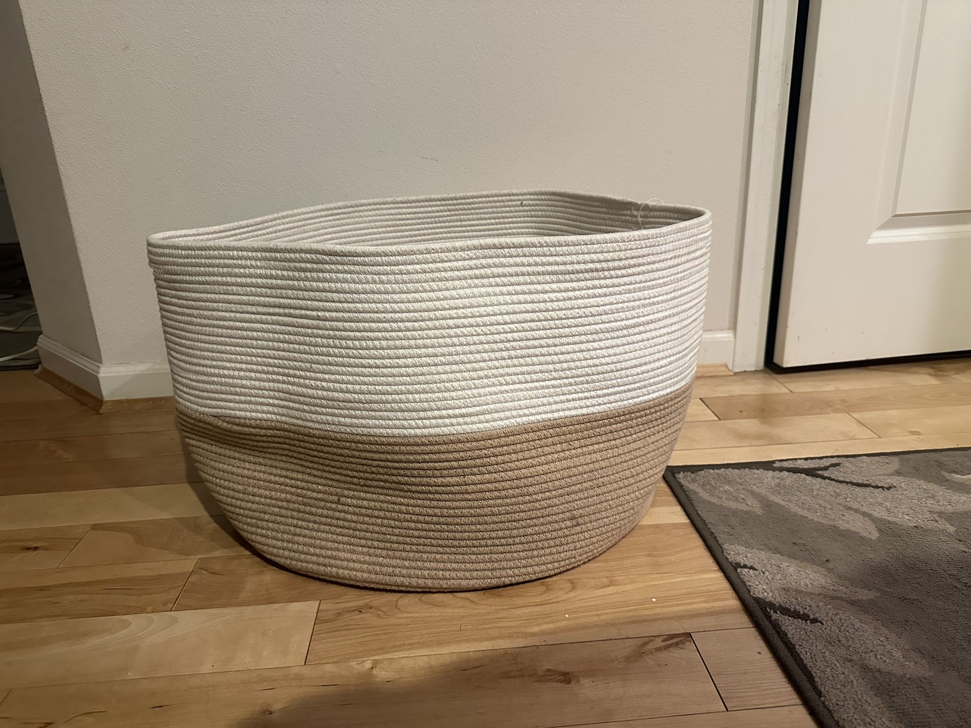 Braided Clothes Hamper Basket