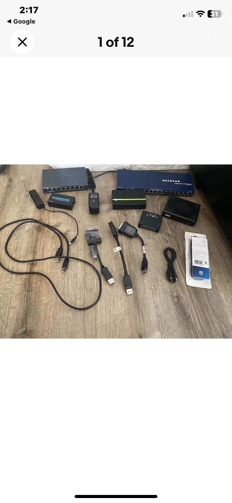 Lot of Netgear switch, TP-link switch, TrendNet switch,HDMI extender, splitter..