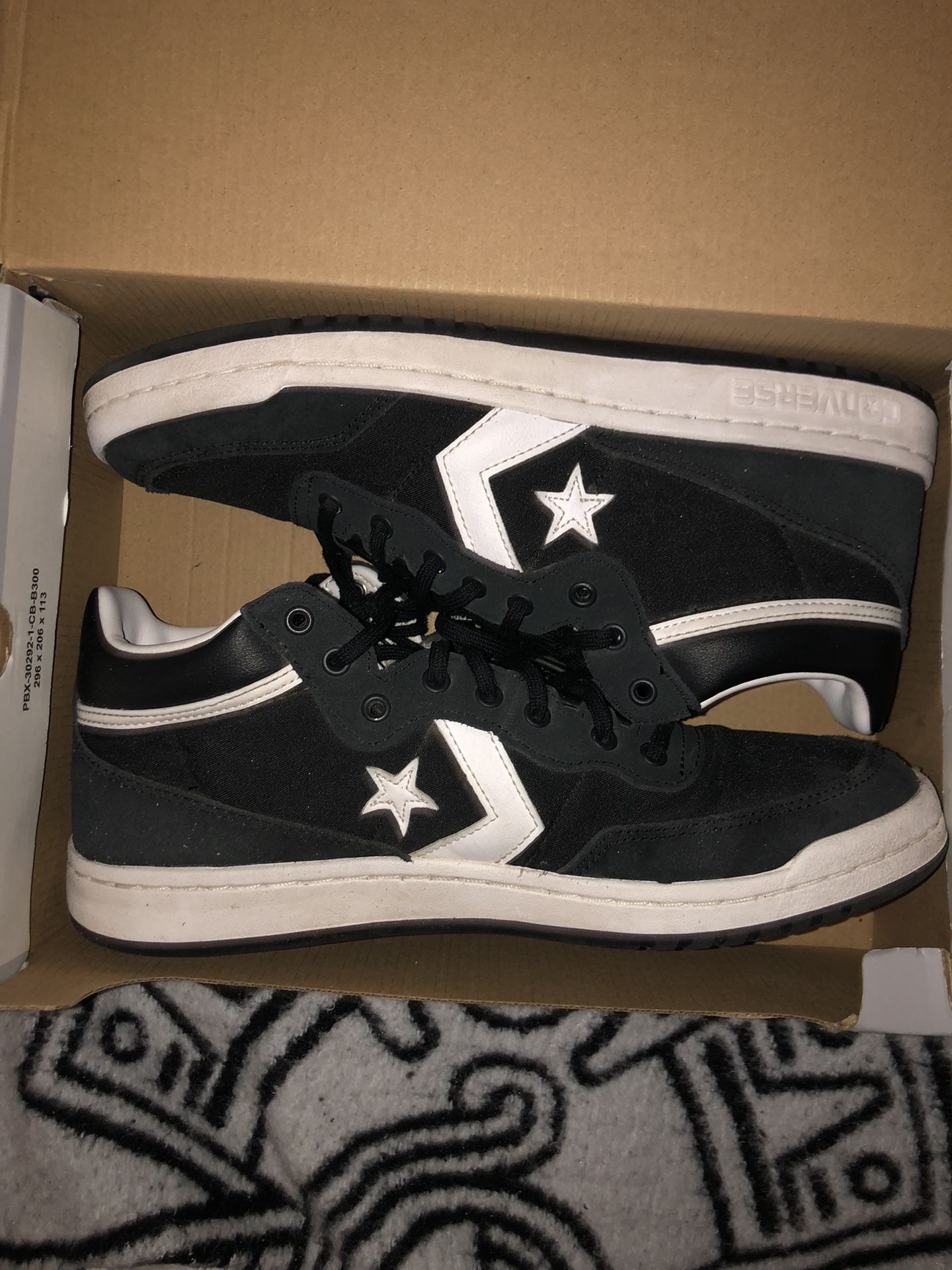 Converse Black Fast Breaks Size 9