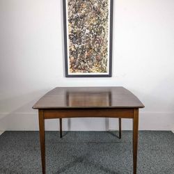 Beautiful MCM American Walnut Console Dining Table by Extensole