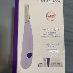 Sonicsmooth Sonic Dermaplaning Exfoliation & Peach Fuzz Removal System